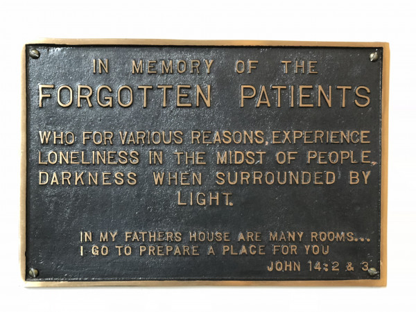 In memory of the forgotten patients